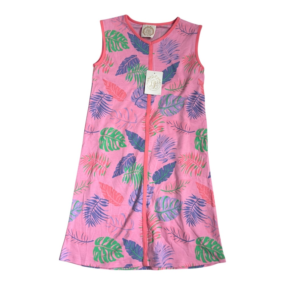 The Beaufort Bonnet Company Katie Coverup Pima Cotton Pink Tropical Girls 10 NEW